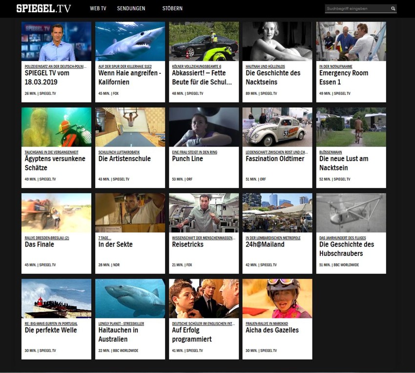 Punch Line under the Top 20 at Spiegel.TV